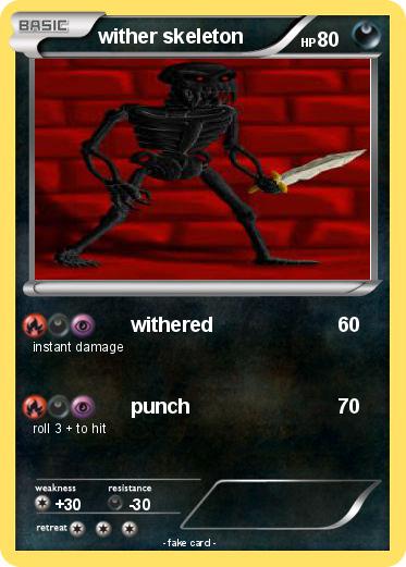 Pokemon wither skeleton