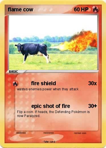 Pokemon flame cow