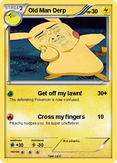 Pokemon Old Man Derp
