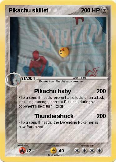 Pokemon Pikachu skillet