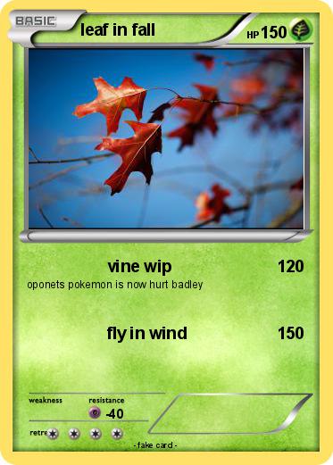 Pokemon leaf in fall