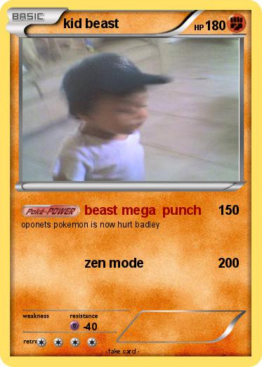 Pokemon kid beast