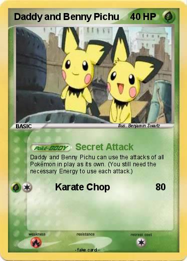 Pokemon Daddy and Benny Pichu