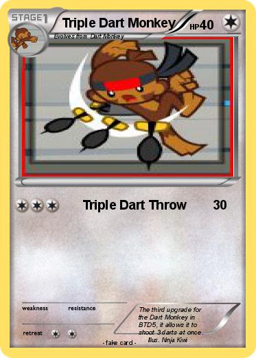 Pokemon Triple Dart Monkey