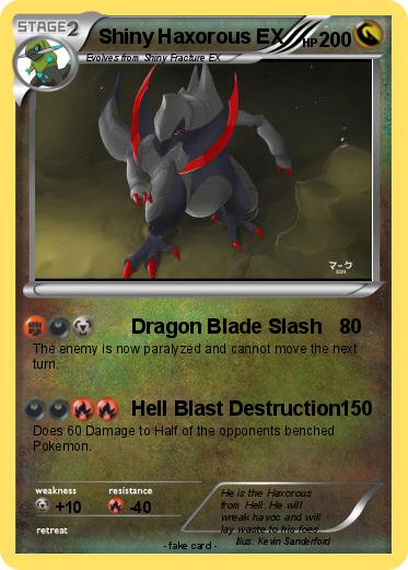 Pokemon Shiny Haxorous EX