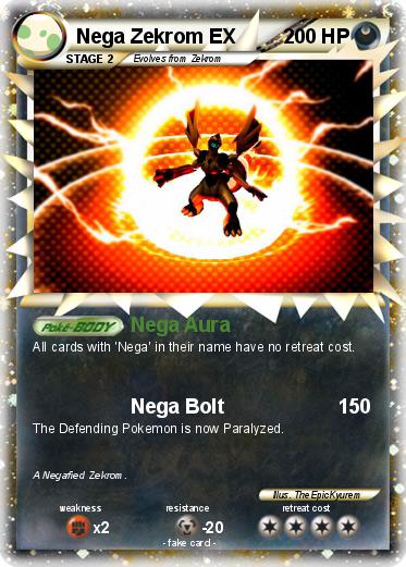 Pokemon Nega Zekrom EX