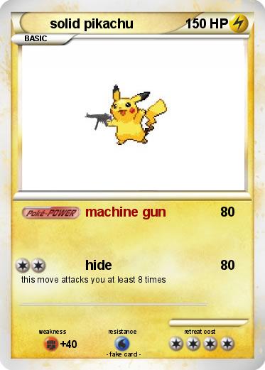 Pokemon solid pikachu