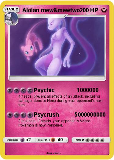 Pokemon Alolan mew&mewtwo