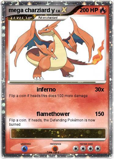 Pokemon mega charziard y