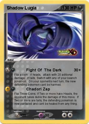 Pokemon Shadow Lugia