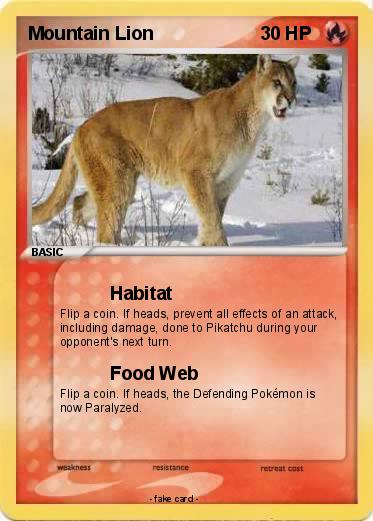 Pokemon Mountain Lion