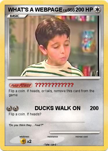 Pokemon WHAT'S A WEBPAGE