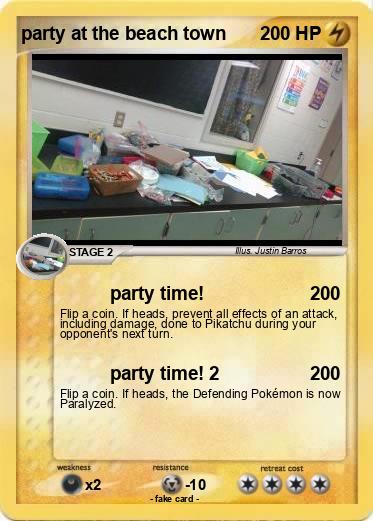 Pokemon party at the beach town