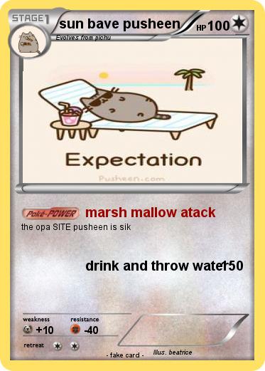Pokemon sun bave pusheen