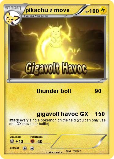 Pokemon pikachu z move