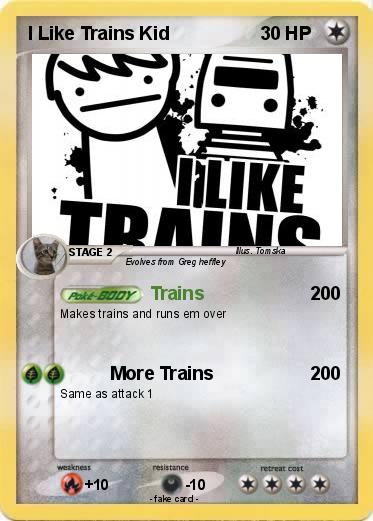 Pokemon I Like Trains Kid