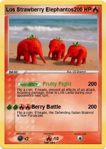 Pokemon Los Strawberry Elephantos
