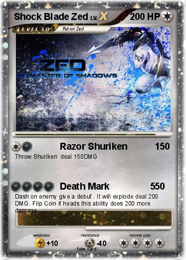 Pokemon Shock Blade Zed