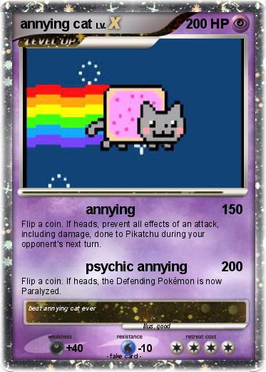 Pokemon annying cat