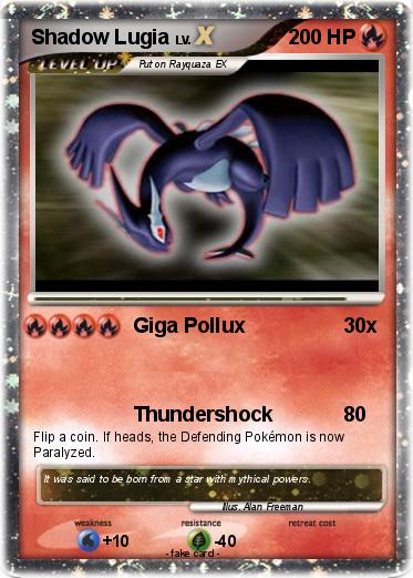 Pokemon Shadow Lugia