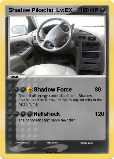 Pokemon Shadow Pikachu  Lv:EX