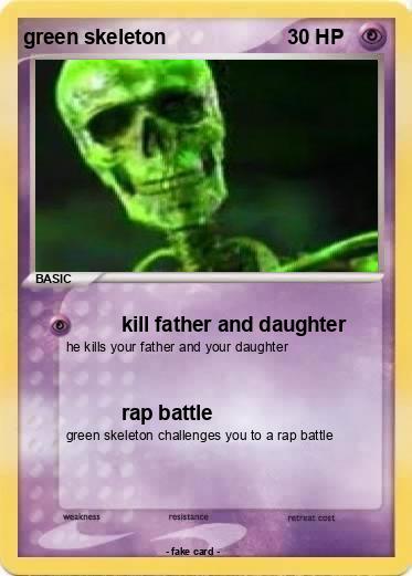Pokemon green skeleton