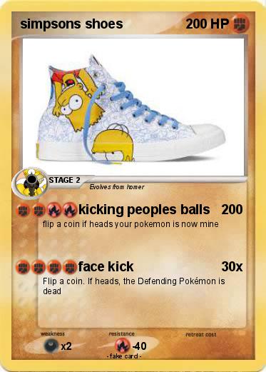 Pokemon simpsons shoes