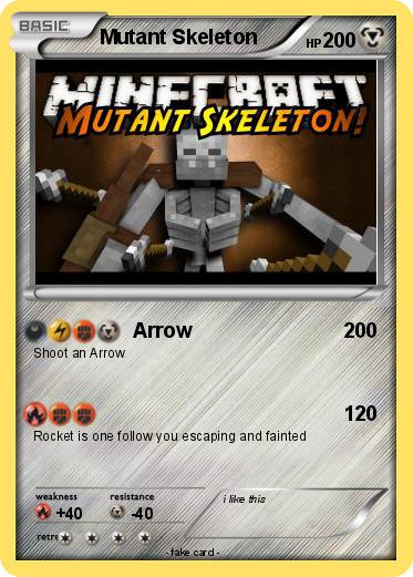 Pokemon Mutant Skeleton