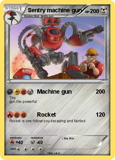 Pokemon Sentry machine gun