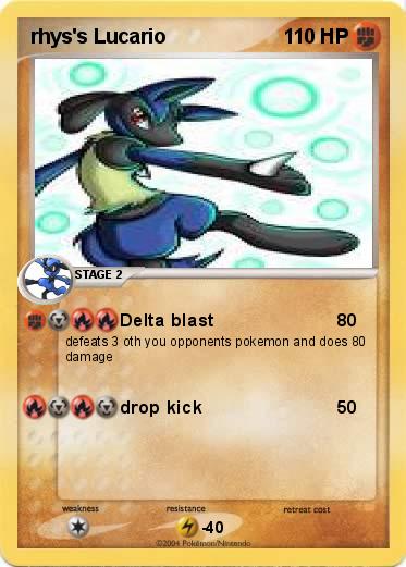 Pokemon rhys's Lucario