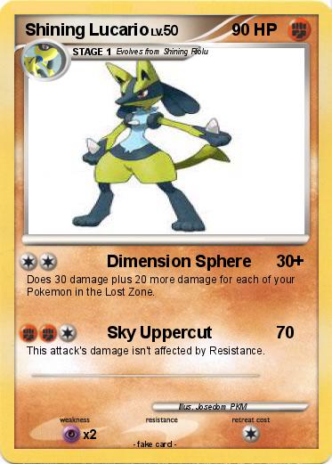Pokemon Shining Lucario
