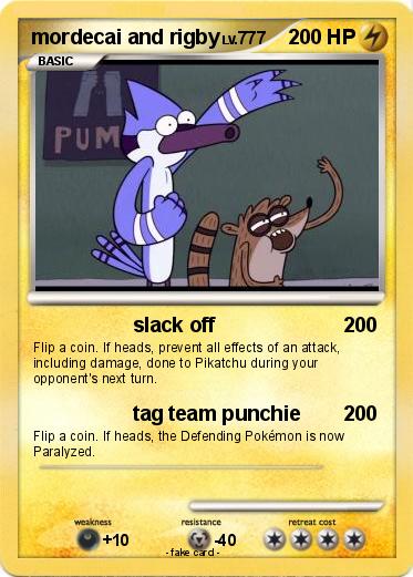 Pokemon mordecai and rigby