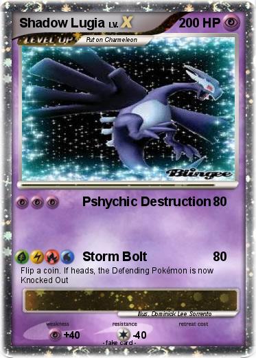 Pokemon Shadow Lugia