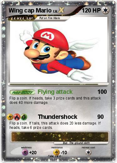Pokemon Wing cap Mario