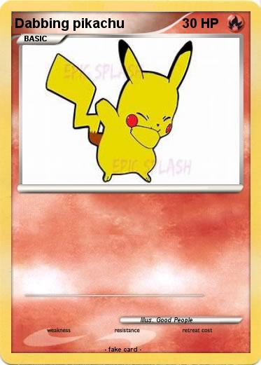 Pokemon Dabbing pikachu