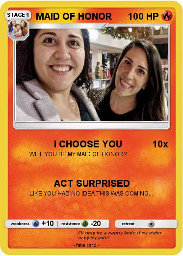 Pokemon MAID OF HONOR