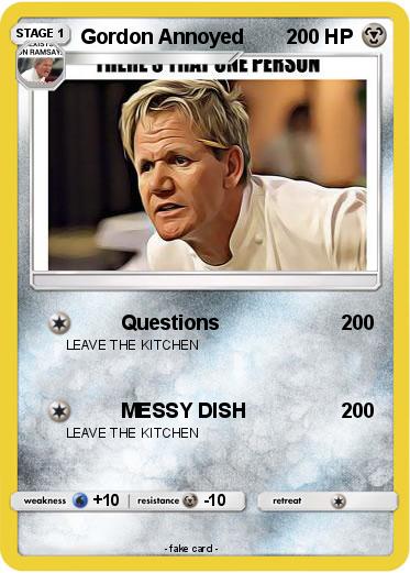 Pokemon Gordon Annoyed