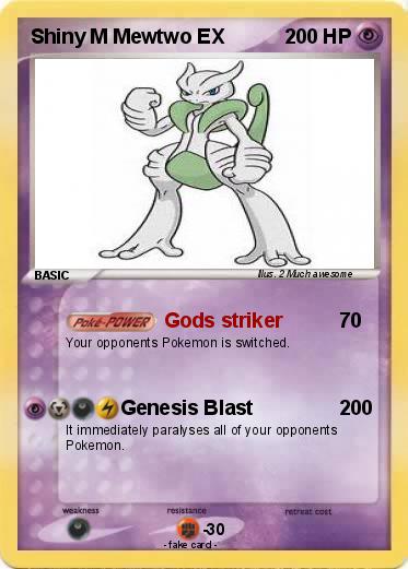 Pokemon Shiny M Mewtwo EX