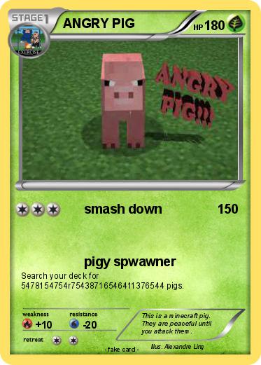Pokemon ANGRY PIG