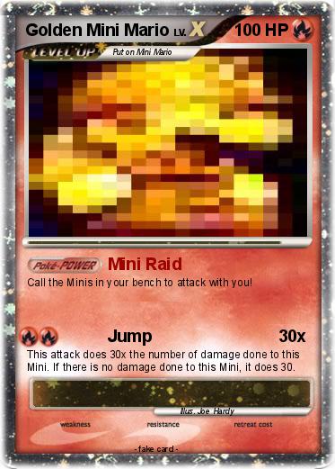 Pokemon Golden Mini Mario