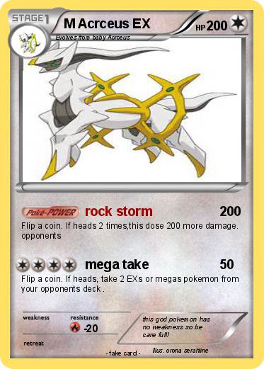 Pokemon M Acrceus EX
