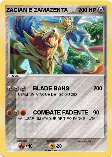 Pokemon ZACIAN E ZAMAZENTA