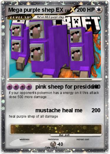 Pokemon Mega purple shep EX