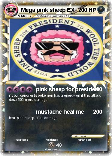 Pokemon Mega pink sheep EX