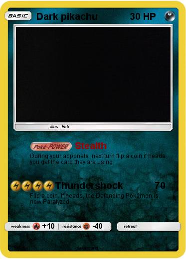 Pokemon Dark pikachu