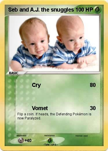 Pokemon Seb and A.J. the snuggles