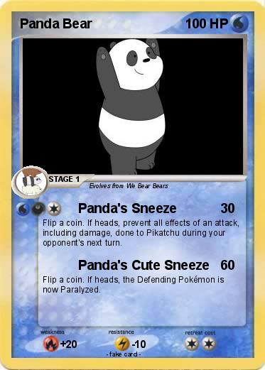 Pokemon Panda Bear