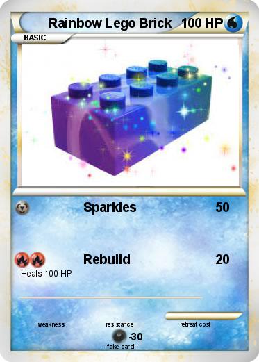 Pokemon Rainbow Lego Brick
