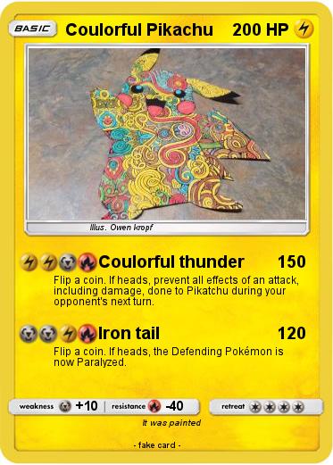 Pokemon Coulorful Pikachu