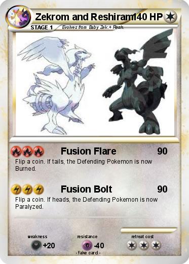 Pokemon Zekrom and Reshiram